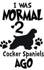 Cocker Spaniel Vinyl Decal: 'I