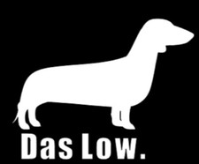 Das Low Daschund vinyl decal