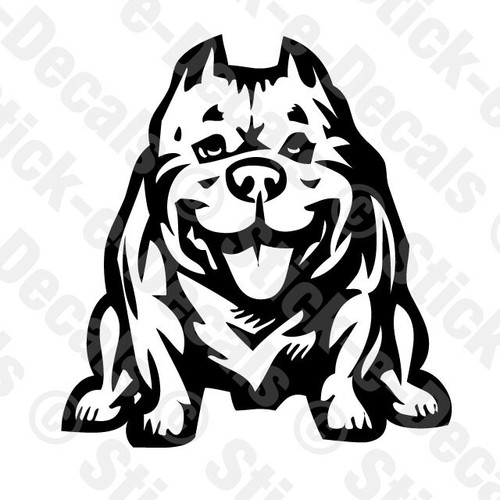 Pitbull dog puppy vinyl - pitbull,