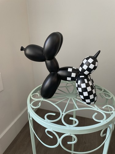 Balloon dog sculpture black - balloon, &