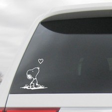 Beagle With Heart Decal  Dog