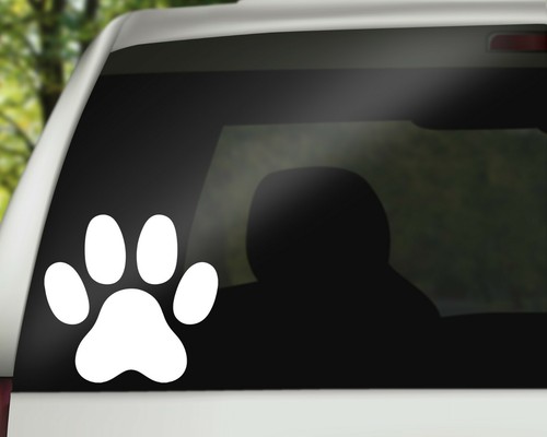 Paw print decal - print, vinyl