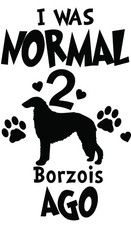 Borzoi Lover's Vinyl Decal: 'I