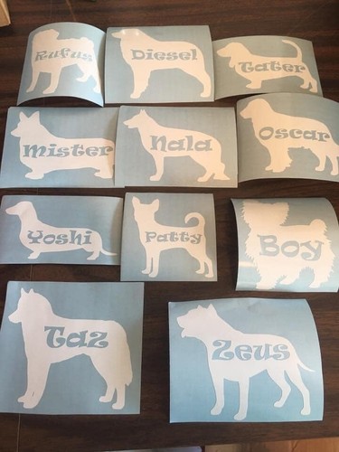 Custom dog car - custom, decal
