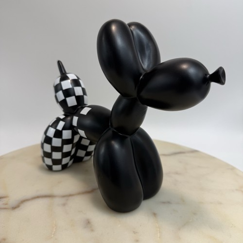 Balloon dog sculpture black - balloon, &